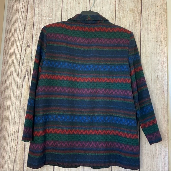 Vintage Katie Brooke Blazer coat Womens Sz 16 wool blend Aztec southwestern USA - Picture 7 of 11
